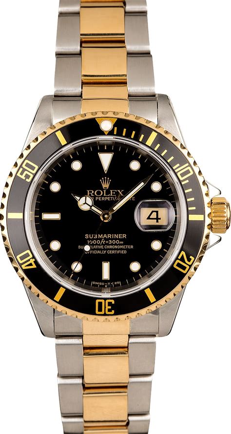 pre owned rolex two tone submariner|preowned rolex submariner no date.